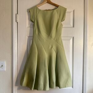 Halston Heritage Bateau Neckline Mini Dress Pistachio Size 2